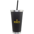 18 Oz. Matte Black Stainless Steel Spirit Vacuum Tumbler